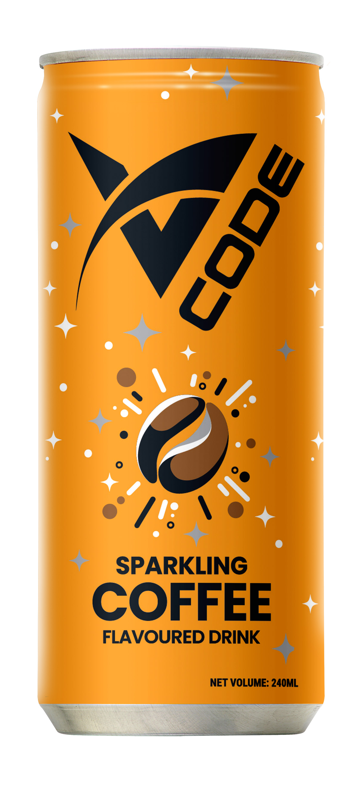 VCODE Sparkling Coffee Flavored Drink 24 Can x 240ml